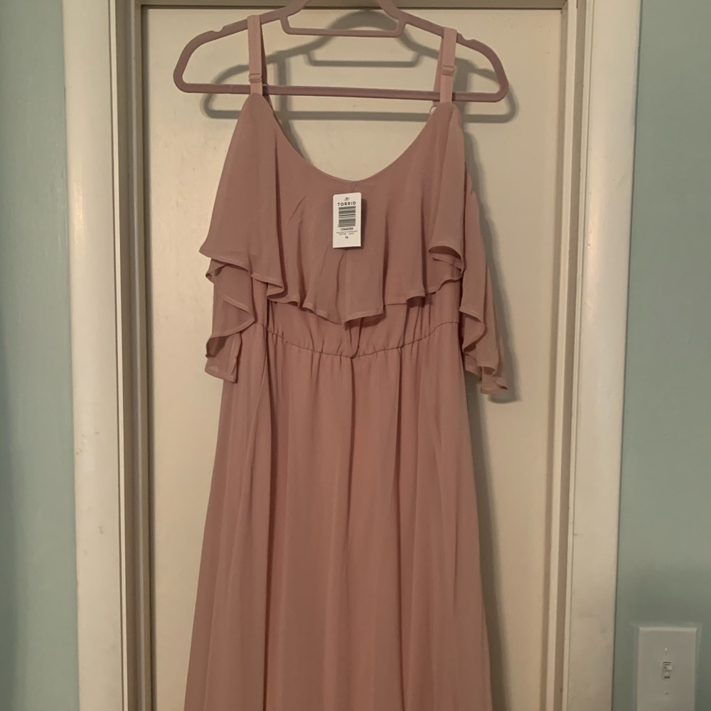 Torrid Blush Maxi Bridesmaid/Formal Dress